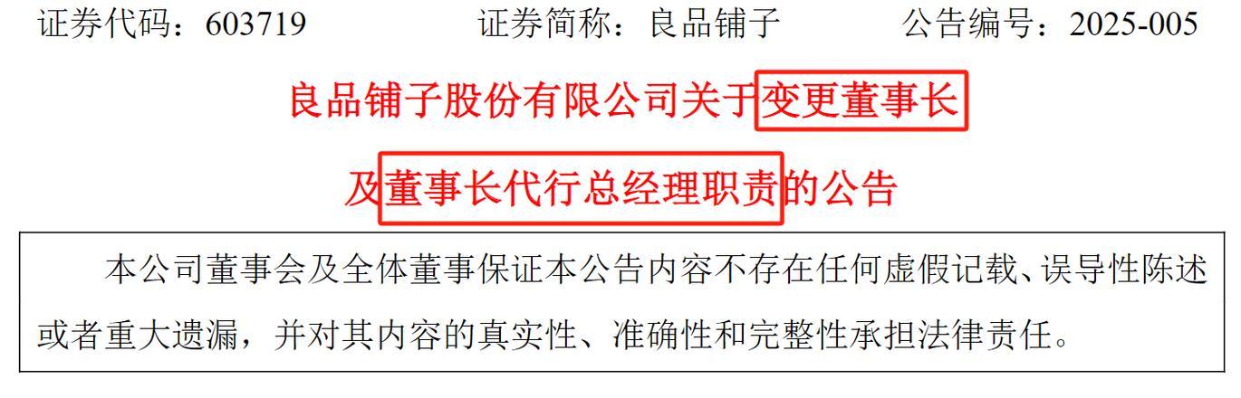 _良品铺子“换帅” 武大质量院院长程虹接任董事长_良品铺子“换帅” 武大质量院院长程虹接任董事长